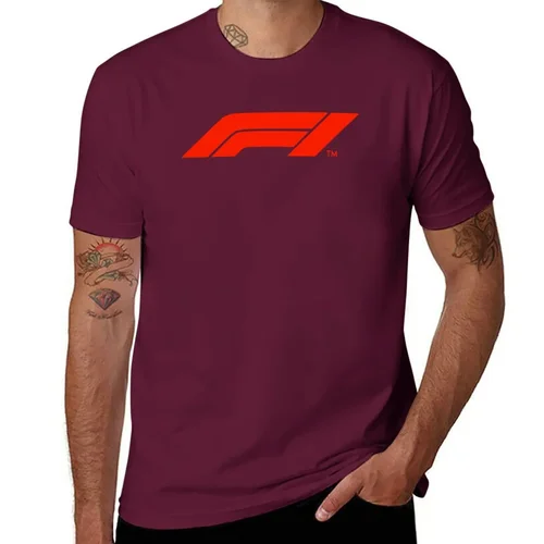 Imagen 2 del producto Camisetas divertidas blancas de algodón para hombre, camisa de carreras F 1 de gran tamaño con gráfico harajuku, tops de estilo divertido para verano, 2024