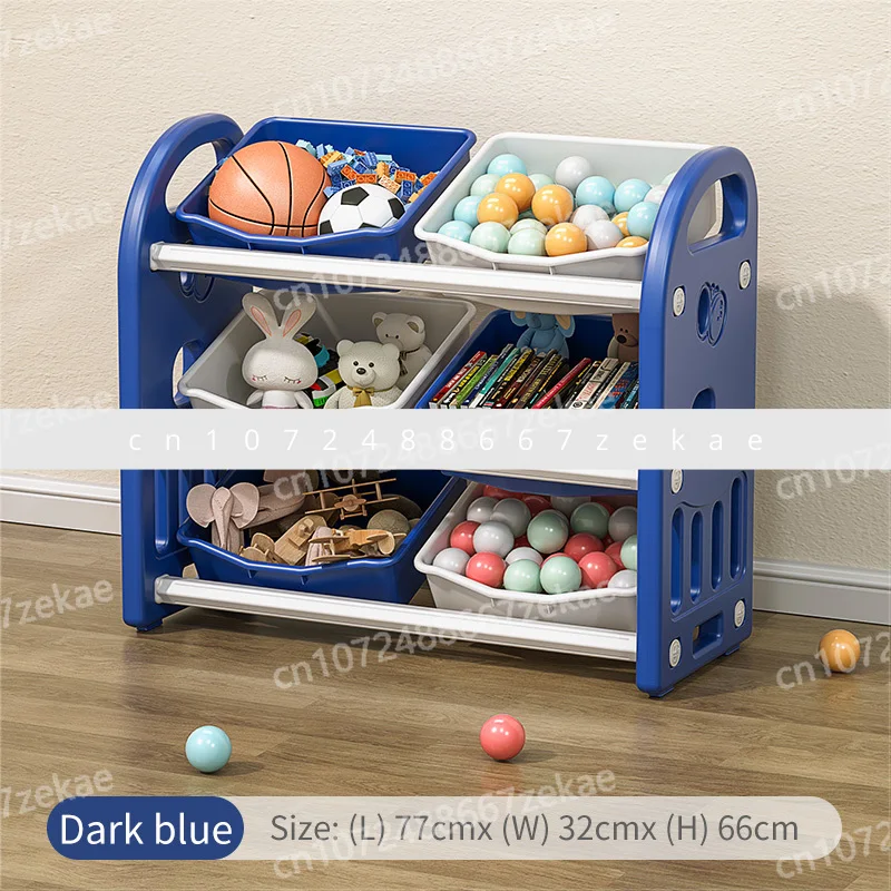 Children Plastic Cabinet Storage Shelf  for Baby Custom Kids Furniture Organizer Rack