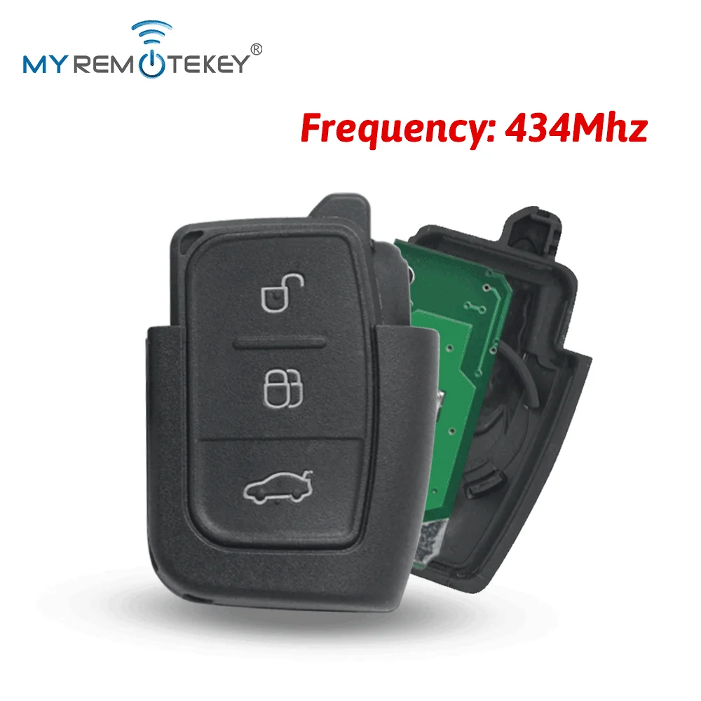 MYREMOTEKEY Remote key fob 3 button 434Mhz for Ford 2004 2005 2006 2007 2008 2009 2010 2011 2012
