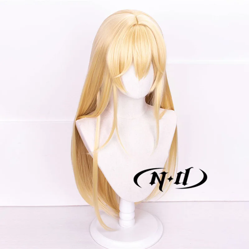 ND Rupee Winter Shopper Cosplay Pruiken Nikke Godin van de Overwinning Cosplay Lang Blond Haar Pruiken voor Game Comic Con Coser Synthetische