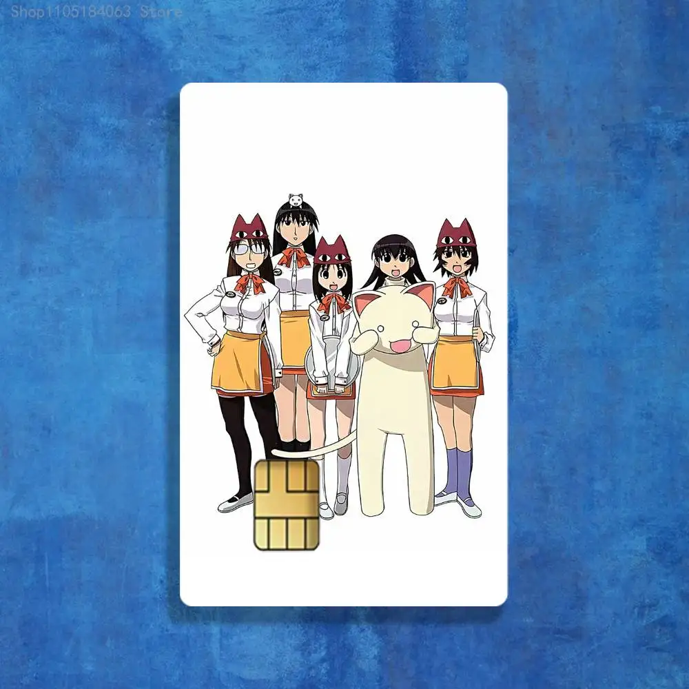 KASUGA AYUMU Azumanga Daioh ملصقات الائتمان فيزا الخصم البنك بطاقة الشحن حافلة مترو ملصق مضاد للمياه ملصق الديكور