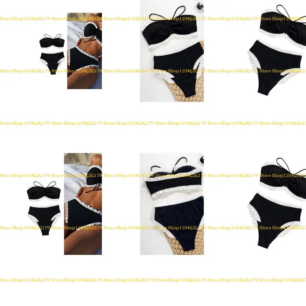 

A1A2 Женщины Bandeau Thong Swimwears два часа купания купальника Bandeau
