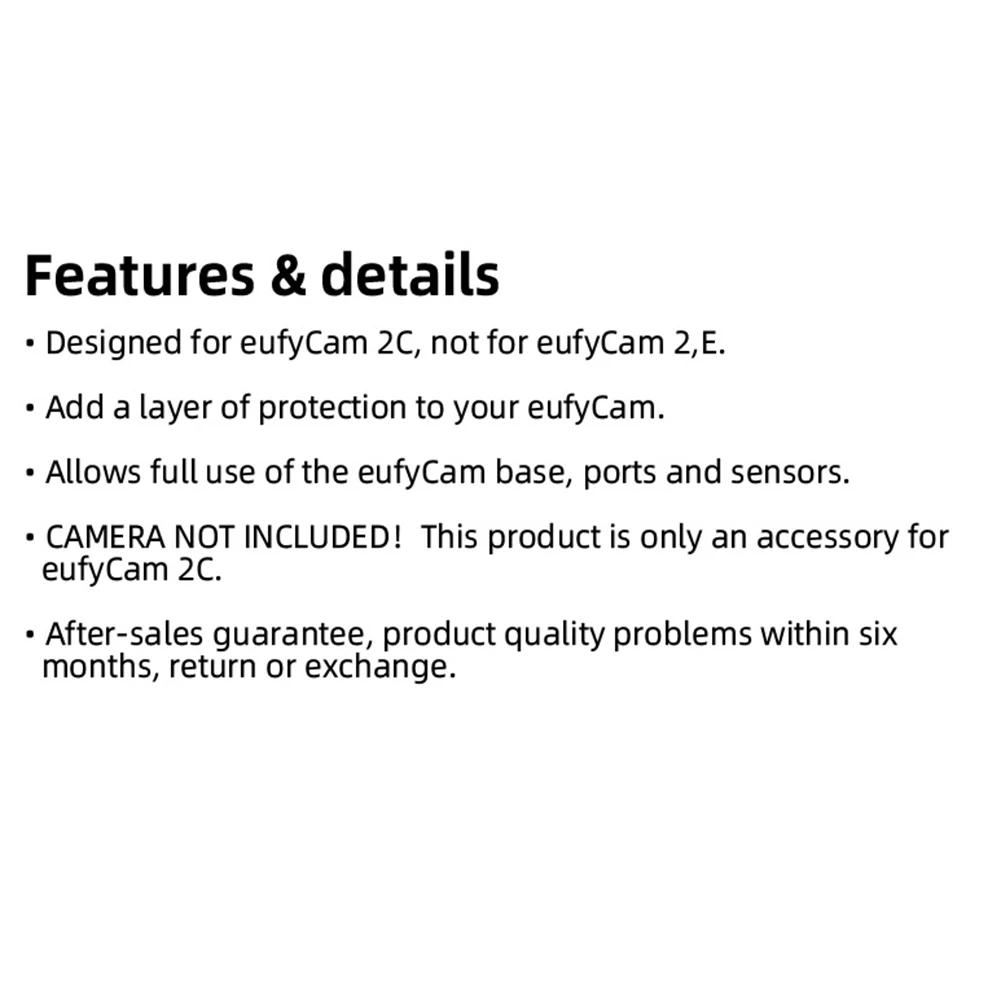 Wasserdichte Silikonhülle für Überwachungskameras, Schutzhülle für EufyCam 2C Outdoor-Überwachungskamera, UV-beständig