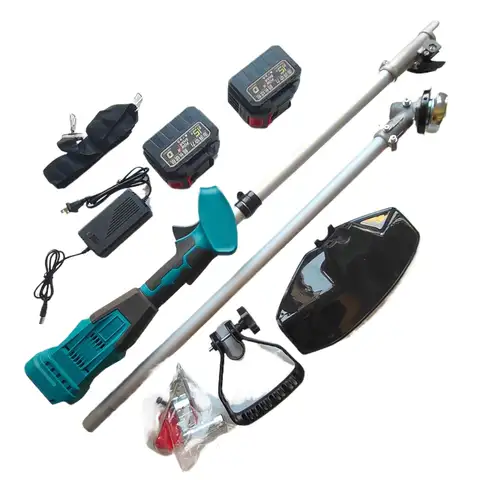 고출력 브러시리스 전기 잔디 예초기, 충전식 잡초 배낭, 다기능 소형 농업 잔디 예초기, 10 인치