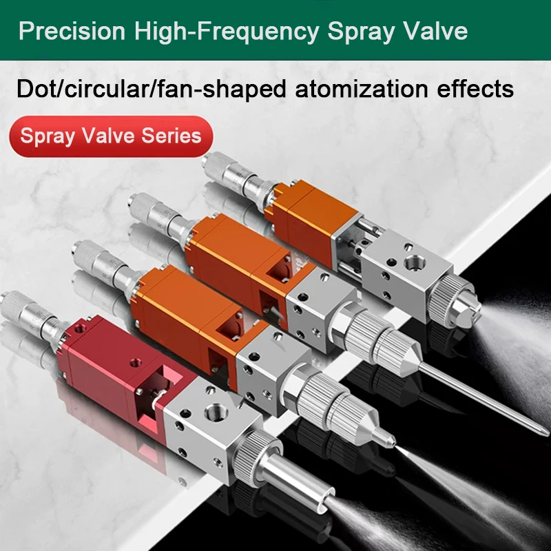 Precision High-Frequency PCB Pneumatic Adhesive UV Glue Spray Valve Fan Atomization for Alcohol Paint Spray Conformal Coating