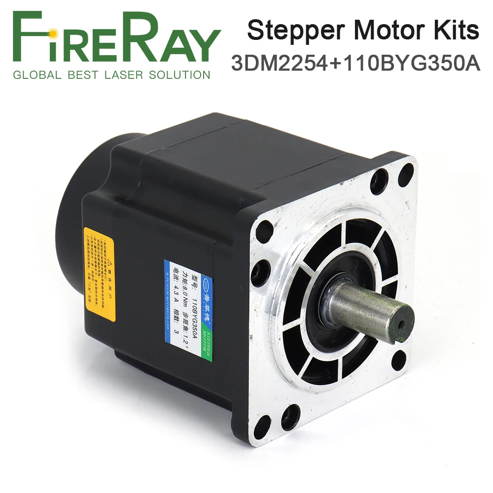 FireRay 8N.m 3Phase Stepper Motor Driver Kits 110BY Series 4.3A 220V 3DM2254+110BYG350A