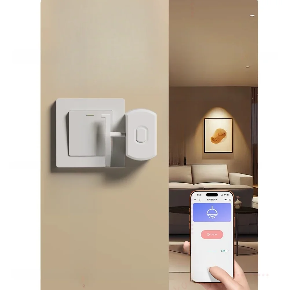 Wireless for Smart Light Switch for Dormitory For Home Office Use No Wiring Needed Adjustable Lever and USB-C Charging