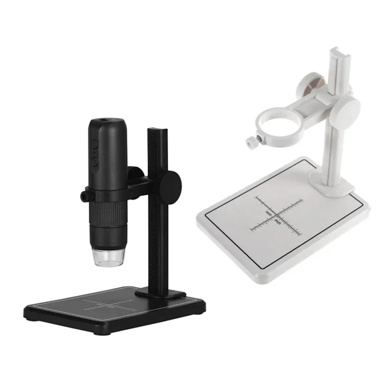 AEE8-Microscope Stand With Scale Adjustable Stand Holder Bracket Large Base Microscope Endoscope Holder Stand