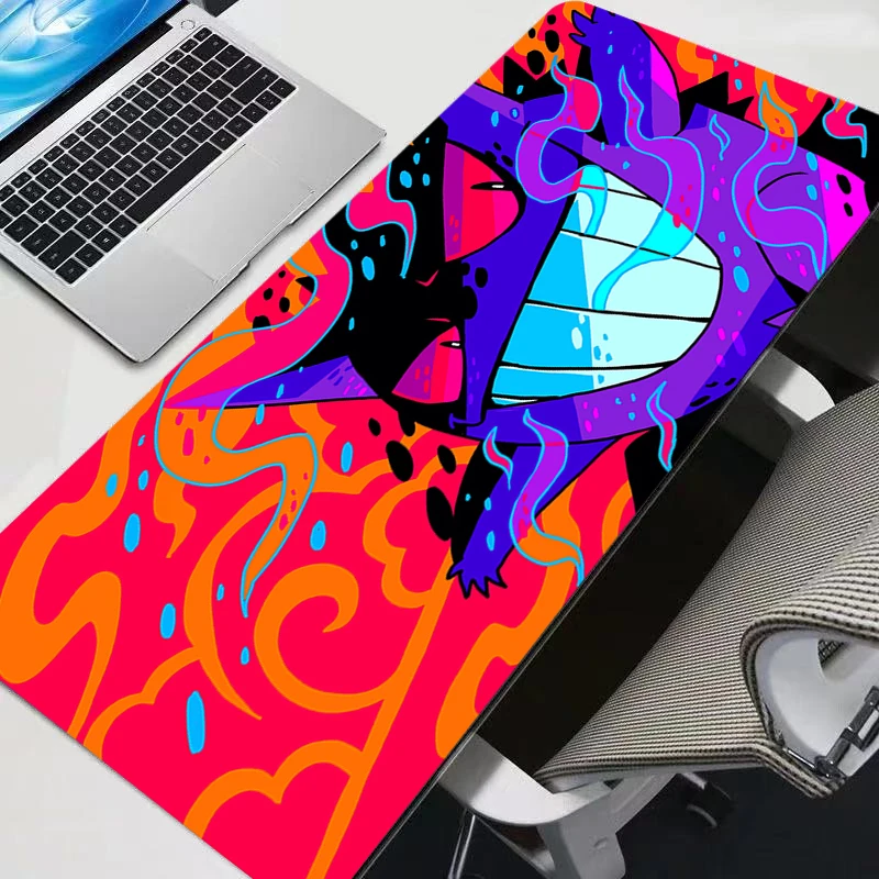Mouse Pad Anime Pokemon Pikachu Gengar Gaming Accessories Varmilo Keyboard Desk Mat Gabinete Gamer Carpet Mousepad Mouse Mats