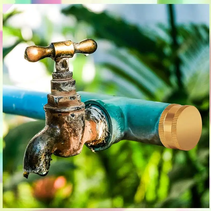 B23B 3/4인치 황동 가든 호스 캡(와셔 포함), 4팩