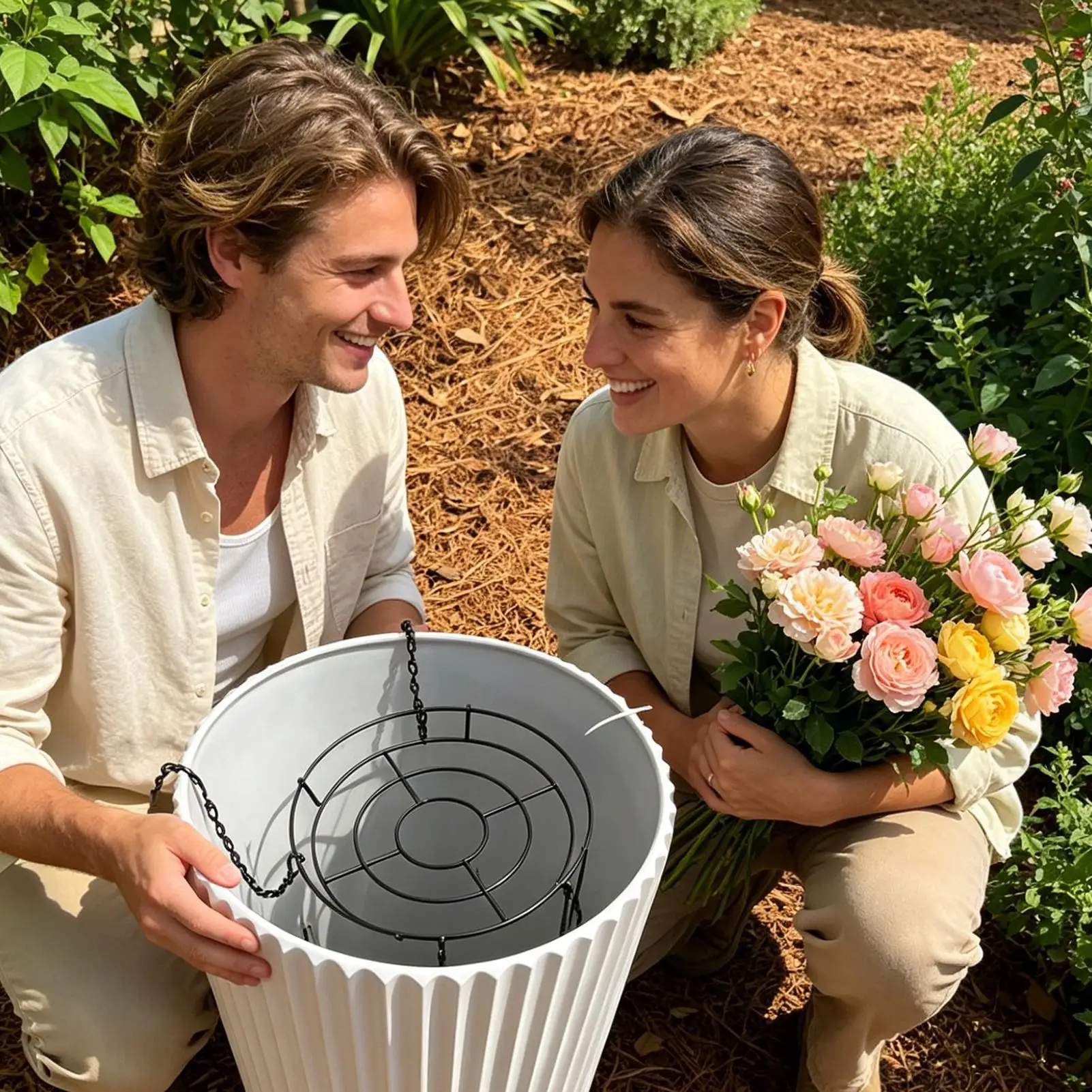 Planter Inserts For Large Pots Adjustable Flower Container Filler Indoor Plant Pot Filler For Homeowners Gardeners Landscapers