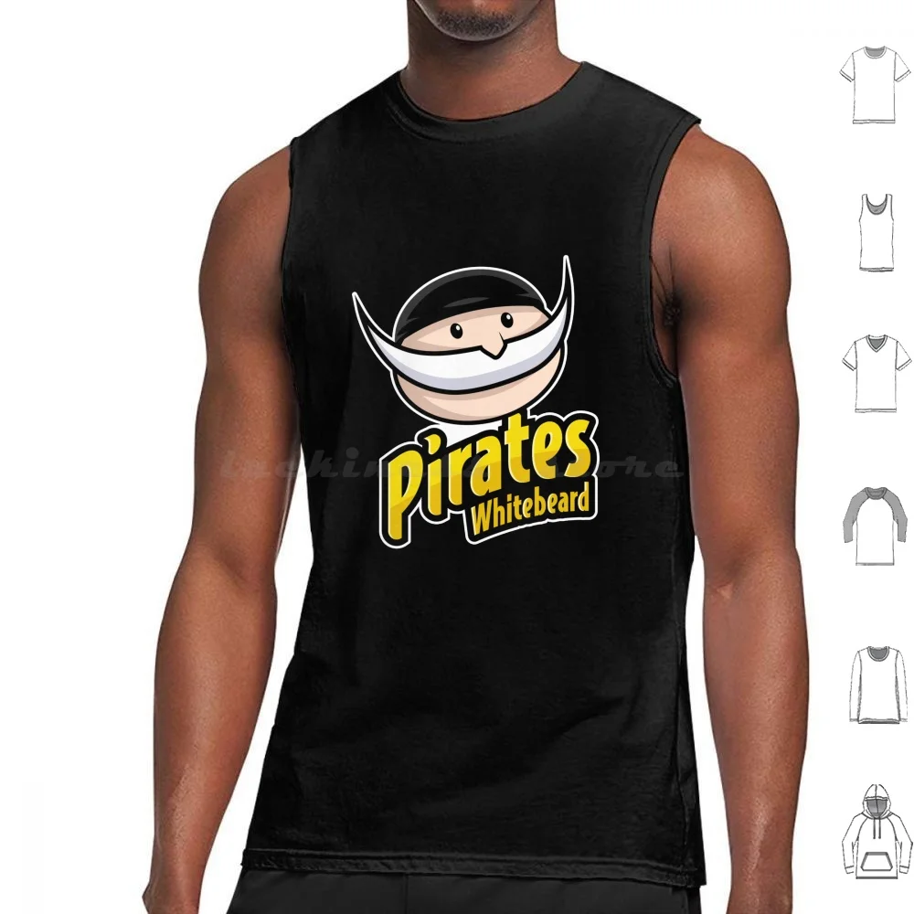 Whitebeard Pirate Tank Tops Print Cotton Sanji Prince Vinsmoke Pirates Food Funny Anime Manga Character Kawaii Sugoi