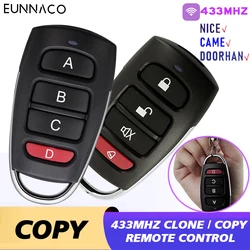 Universal 433.92MHz Copy clone Remote Control Garage Door Opener Remote 4 Button Replacement Door Remote for Gadgets Car Home