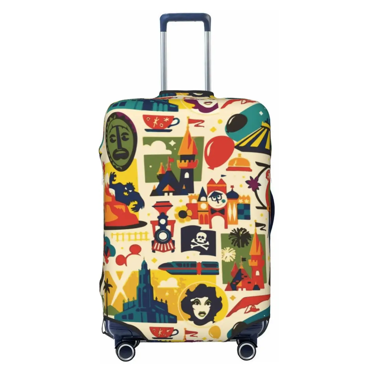 

Custom Magical Pattern Luggage Cover Elastic Haunted Mansion Ghost Travel Suitcase Protective Covers Suit For 18-32 inch