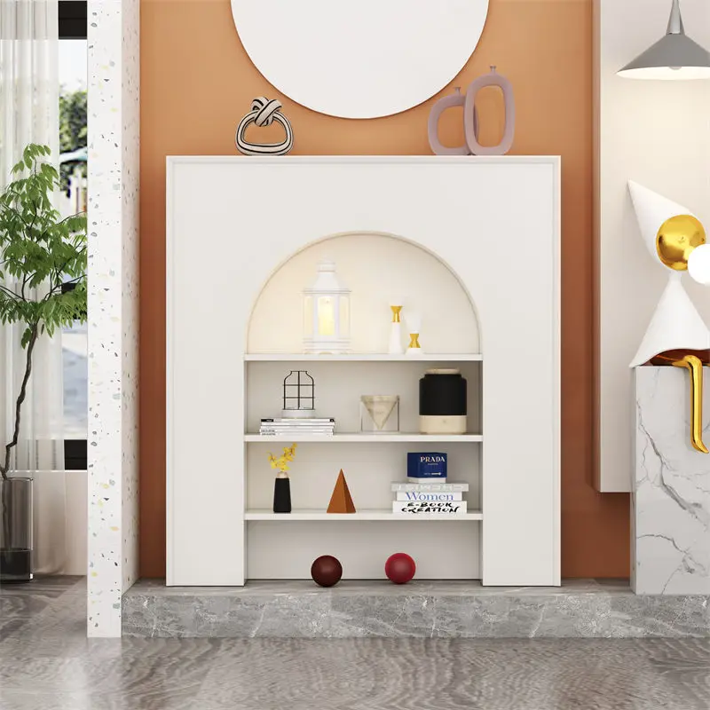 Wit dressoir Woonkamerkasten Luxe organisator Woonkamerkasten Displayopslag Gabinetes De Almacenamiento Meubels