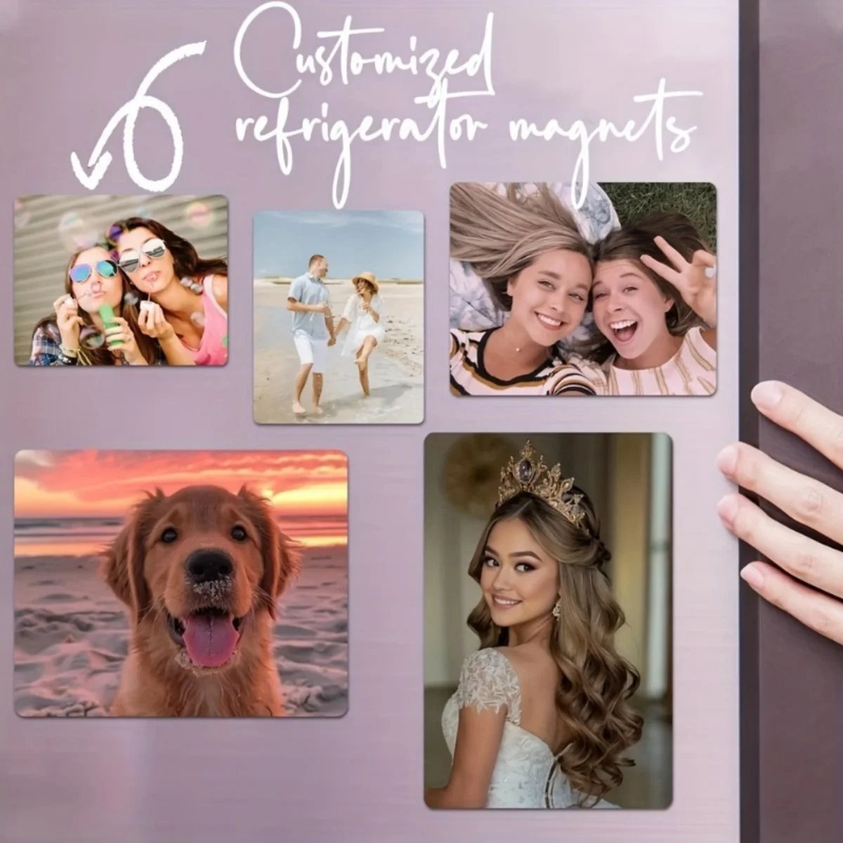 Créez des aimants de réfrigérateur personnalisés sur mesure, disponibles en différentes tailles pour capturer les moments magnifiques de la vie - Parfaits pour toutes les occasions