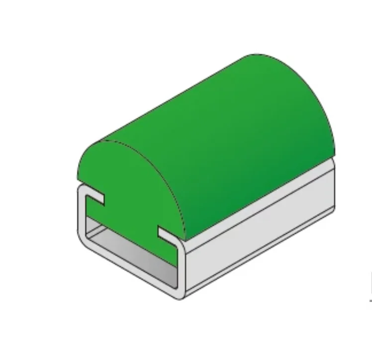 10Meters  C-type wear-resistant strip HDPE protective cover