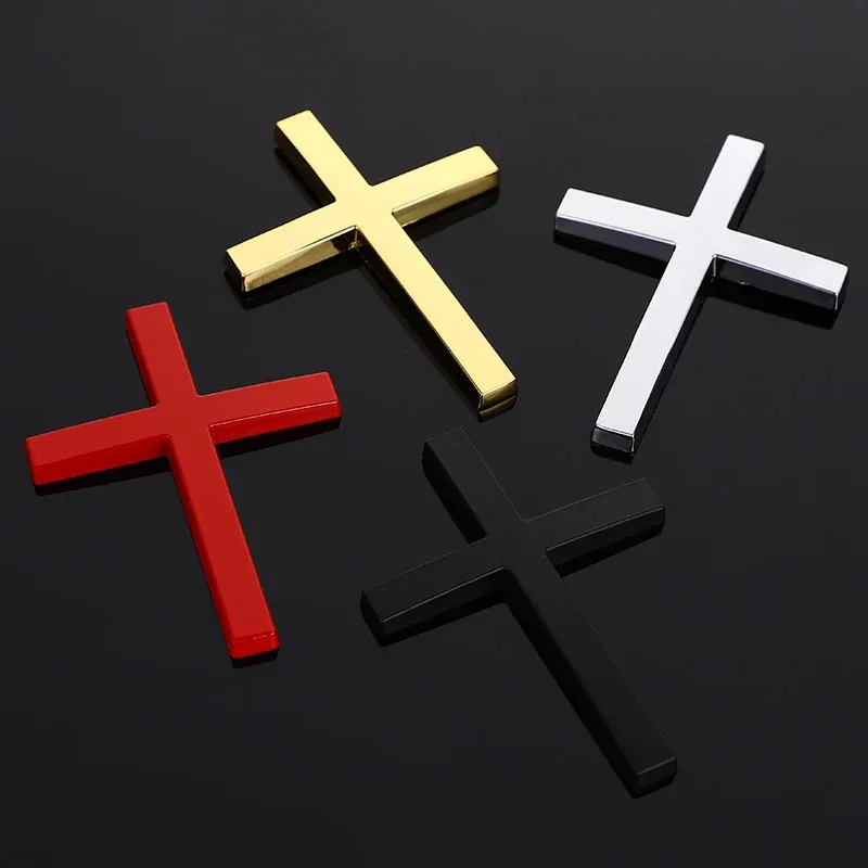 

Car Sticker Metal God Christian Cross Decal Side Body Emblem Badge For Mercedes BMW Audi Nissan Honda opel Toyota Auto Styling