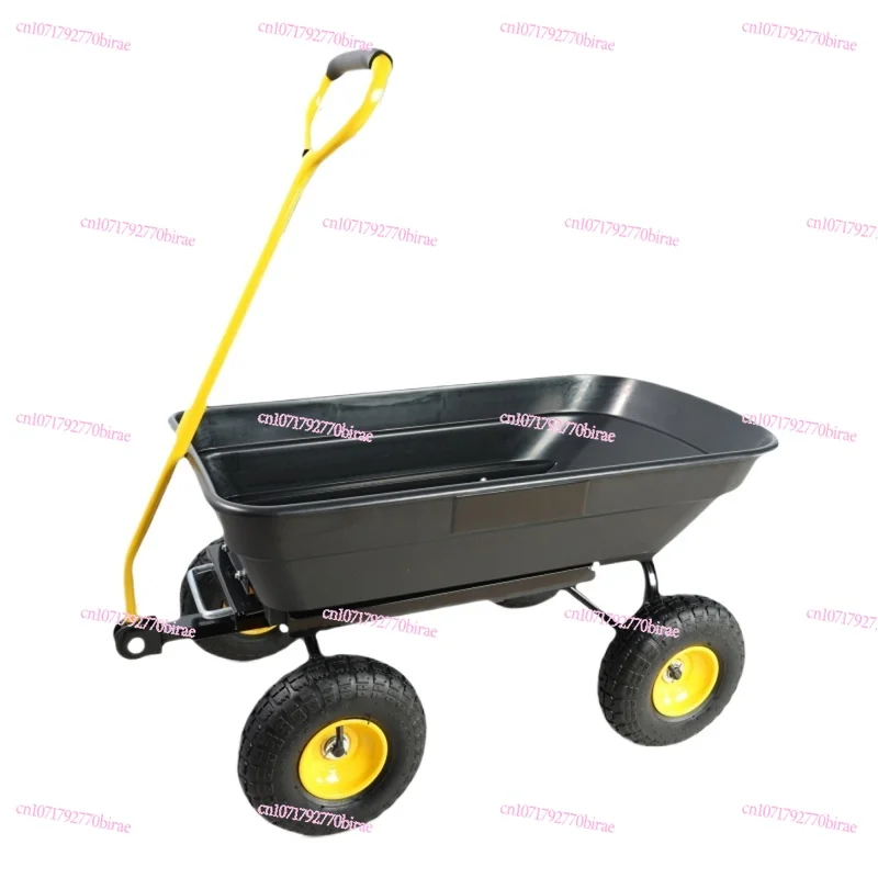 

Four-wheeled Plastic Dump Truck, Tiger Car, Trailer, Hand-pulled Tool Cart, Color Matching Export Quality