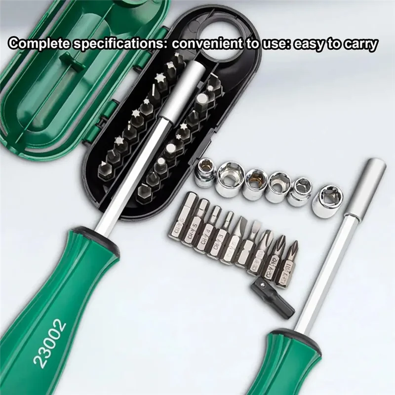 

Portable Screwdriver Set Portable Multi-Purpose Screwdriver High-Strength Screwdriver Nut Driver For Daily Repair-A21R