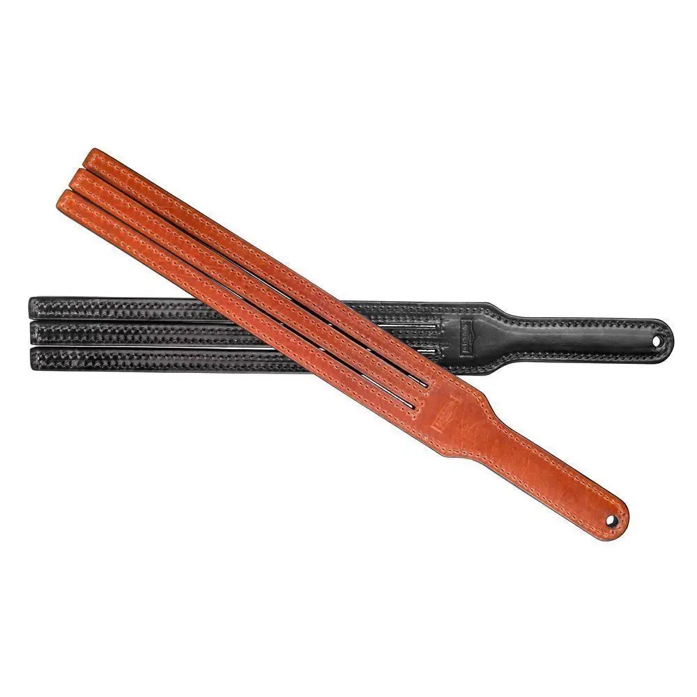 Outdoor Portable EDC Handmade Double Layer Stranded Hard Leather Racket Saddle Tool