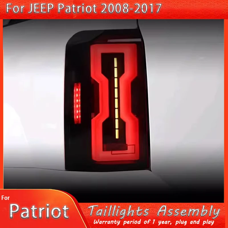 

Светодиодный задний фонарь для Jeep Patriot 2008-2017, аксессуары, задний фонарь, стоп-сигнал, противотуманный указатель поворота, задний фонарь, автомобильные аксессуары