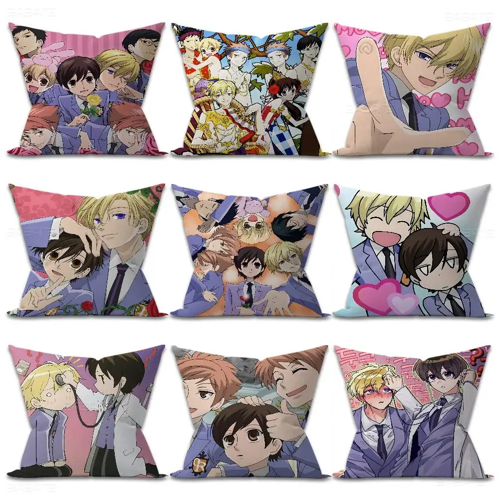 Ouran High School Host Club Cushion Cover Inches Farmhouse Decor Home Throw Pillow Covers for Couch Decorations