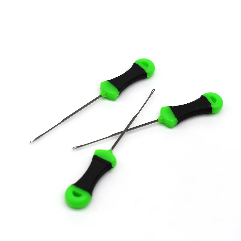 MNFT 3Pcs Fishing Boilies Bait Needle Carp Fishing Hair Rigs Splicing Making Tools Rigs Loading Accessories