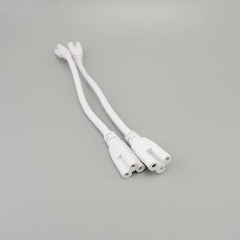 3 pin LED Tube Connector Two-phase Three-phase T5 T8 Led Lamp Lighting Connecting Double-end Cable Wire