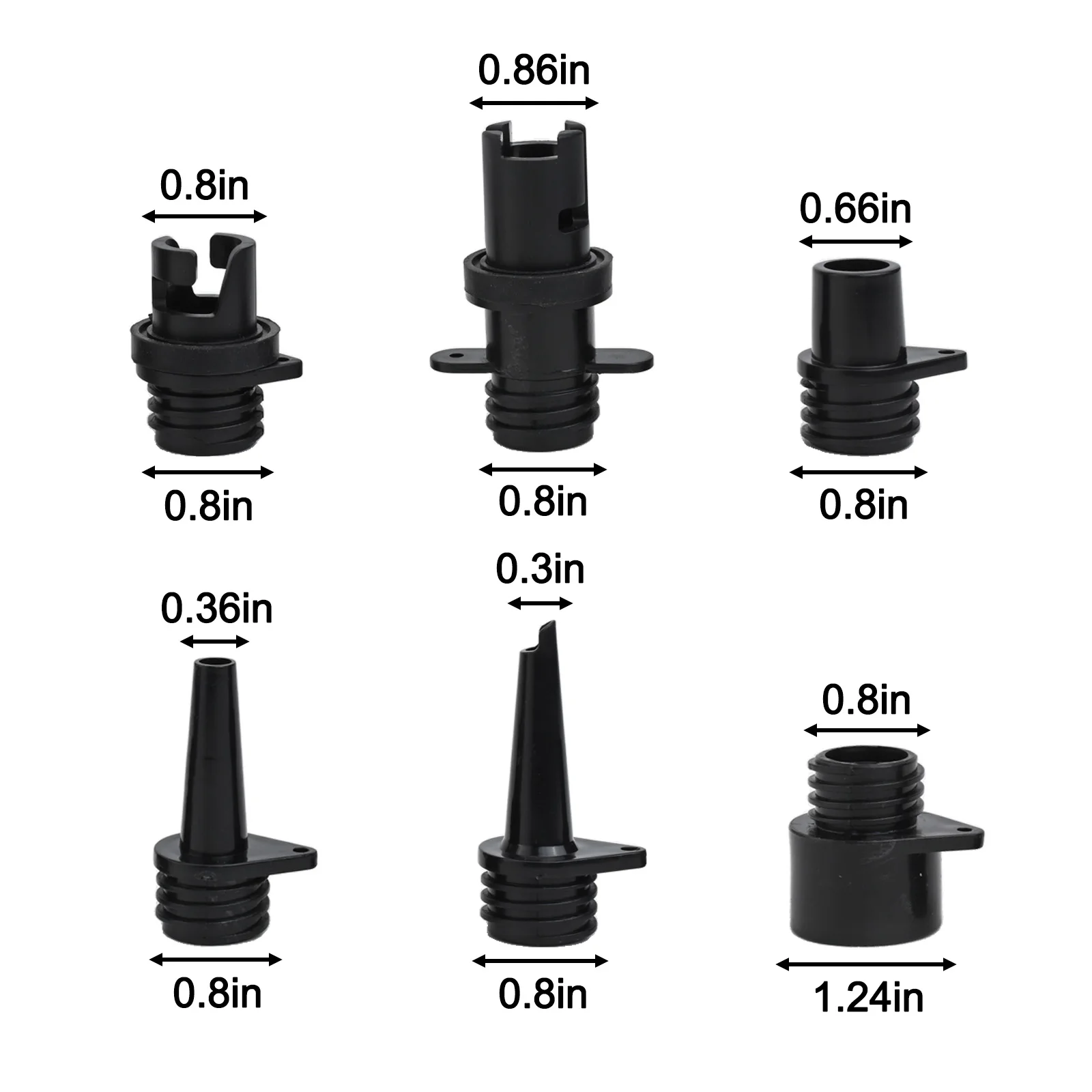 For Electric Air Pumps Adaptor Kit Inflatable Air Hose Compatible With Electric Air Pumps Multiple Nozzle Sizes