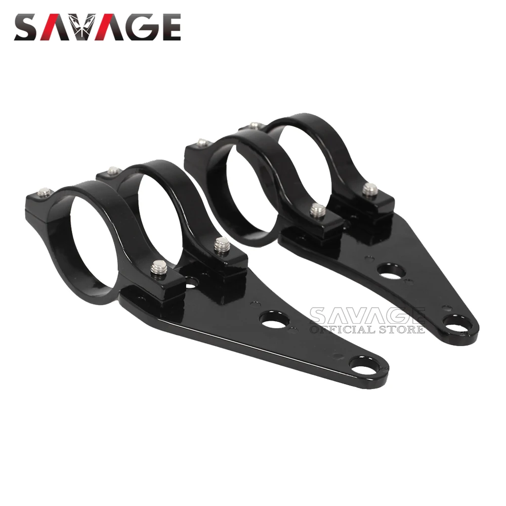 Motorcycle Headlight Bracket Clamp For 41mm Fork Head Light Lamp Support Turn Signal Light Holder Chopper Cafe Racer Accessories