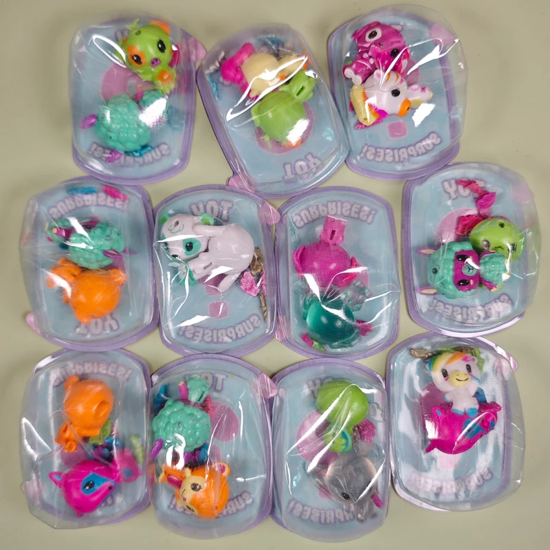 3Pcs Genuine YOT Surprise TOY Pop Double Animal Pet Unicorn Figure Model Ultra Rare Limited Collection Gift For Kid Boy Girl