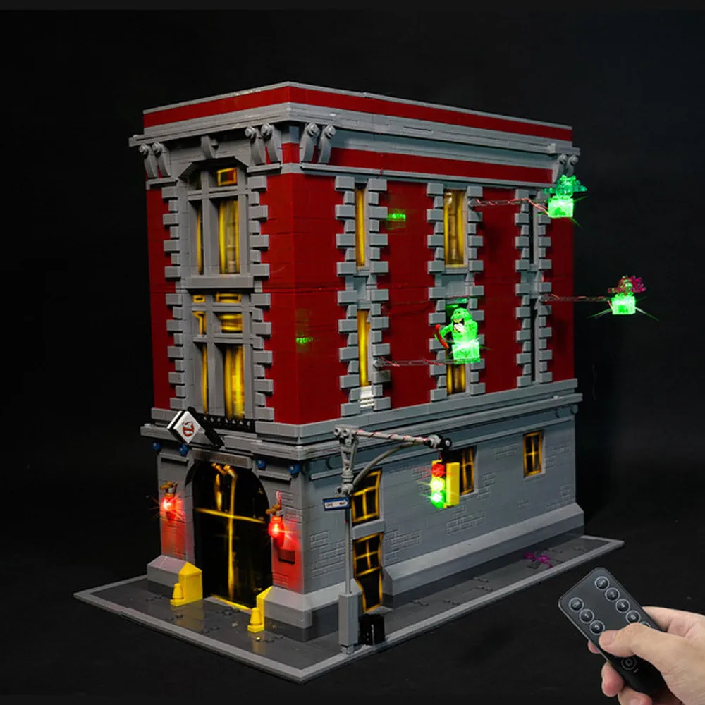 LED Light For 75827 Movie Ghostbusters Firehouse Headquarters 16001 Lamp Building Blocks Bricks  (Not Include Block Model)