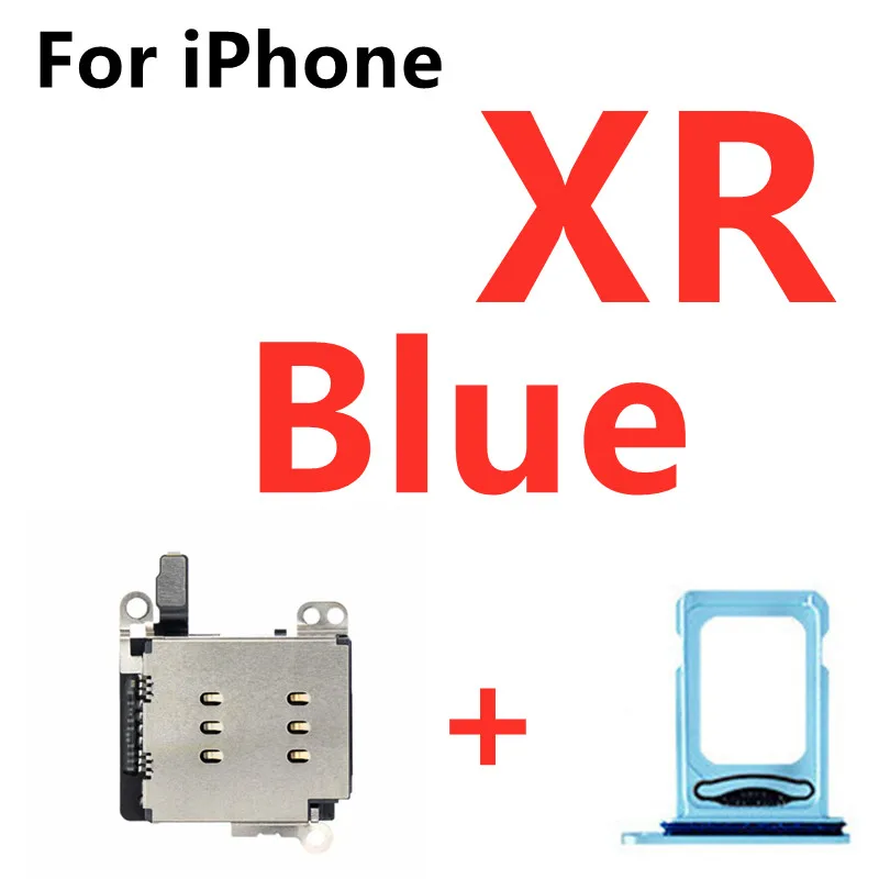 Dual Sim Card Reader Connector Flex Cable For iPhone XR 11 Sim Card Tray Slot Holder Replacement Parts