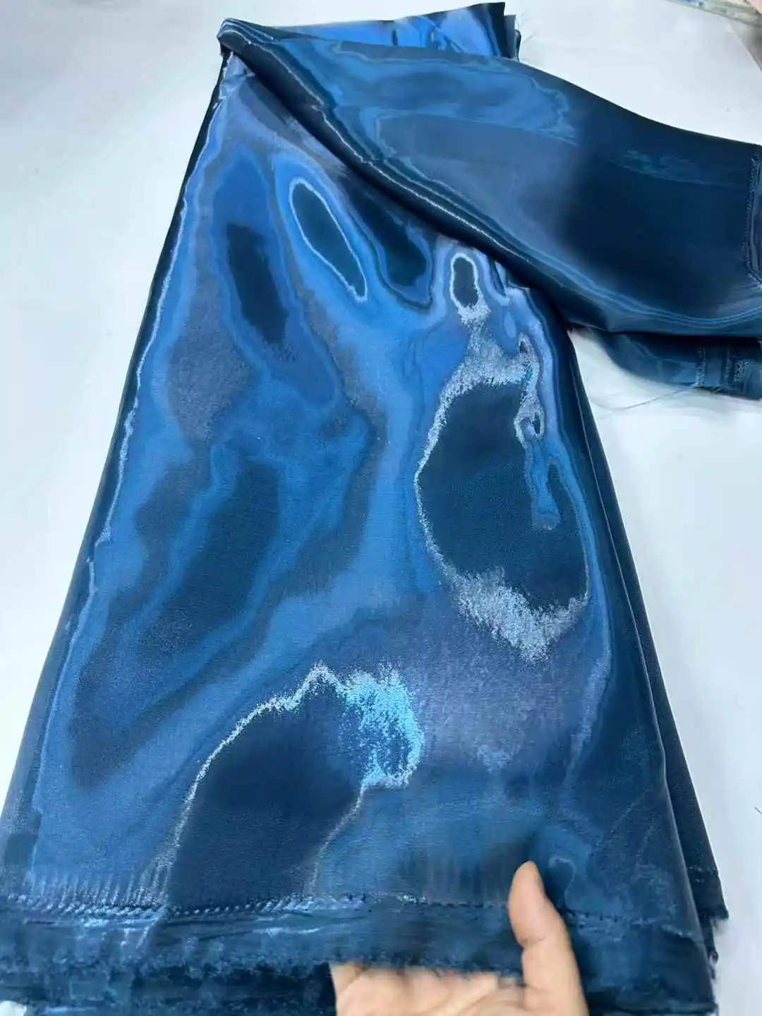 

Африканская парча, кружевная ткань, французское дамасское кружево, 5 ярдов, новейший нигерийский жаккард для шитья женского праздничного платья