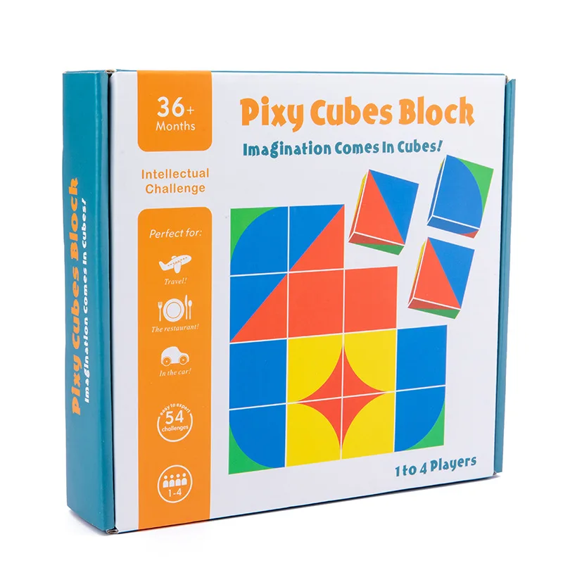 Wooden Children\'s Educational Toys Cube Cube Space Thinking Building Blocks Educational Intelligence Development Gifts Children