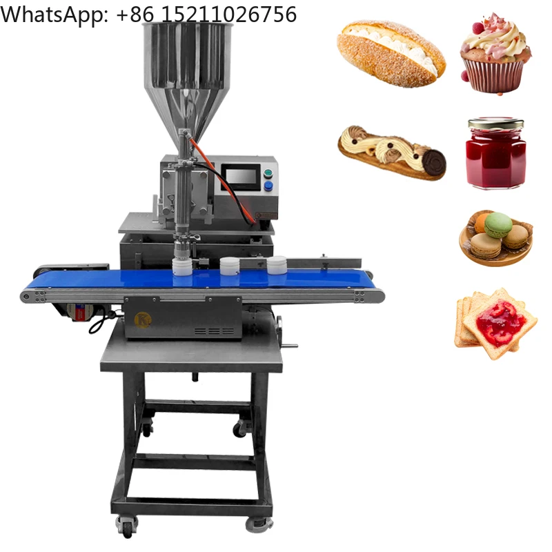 Máquina automática para hacer crema de relleno de croissant de crema de pan de hojaldre de bollos/máquina de llenado de memoria de Hotdog y Cheesecake
