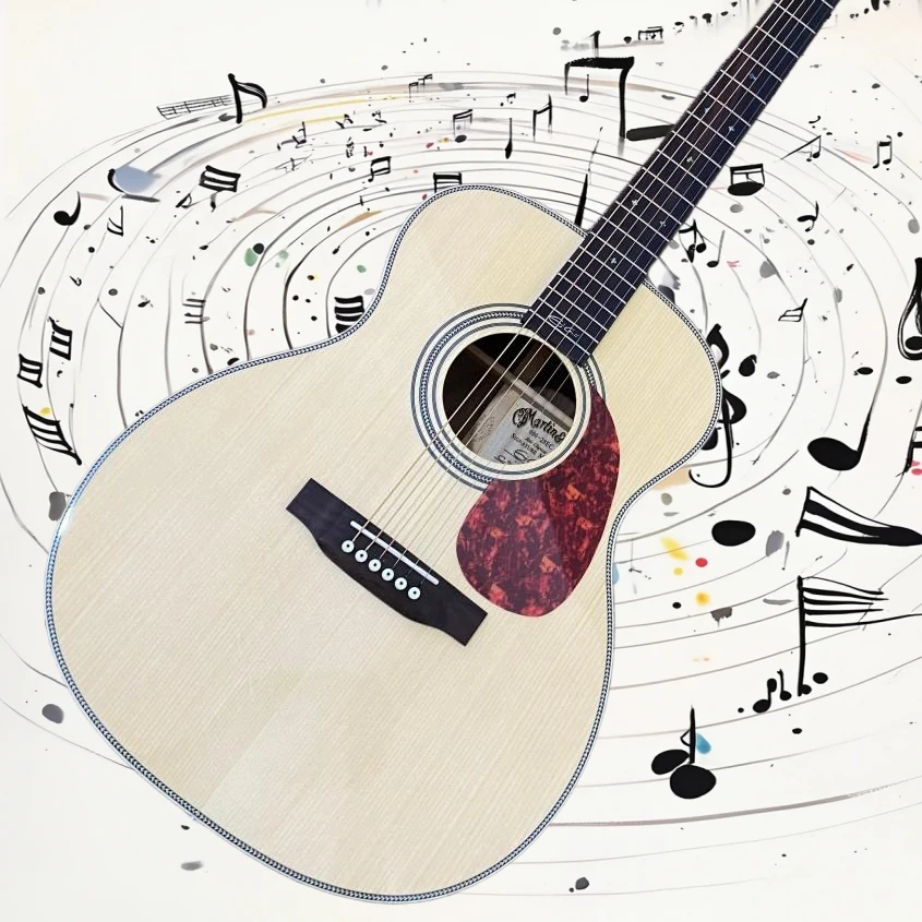 Free Shipping 00028 Acoustic Guitar Natural Finish 40 Inch Wood Guitar Folk Guitar Multi Layer Binding Rich Sustain Studio