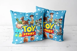 Toy Story Woody Buzz Square fodere per cuscini federe per feste di compleanno fodere per cuscini Soft Cozy Throw Pillow Case Zipper