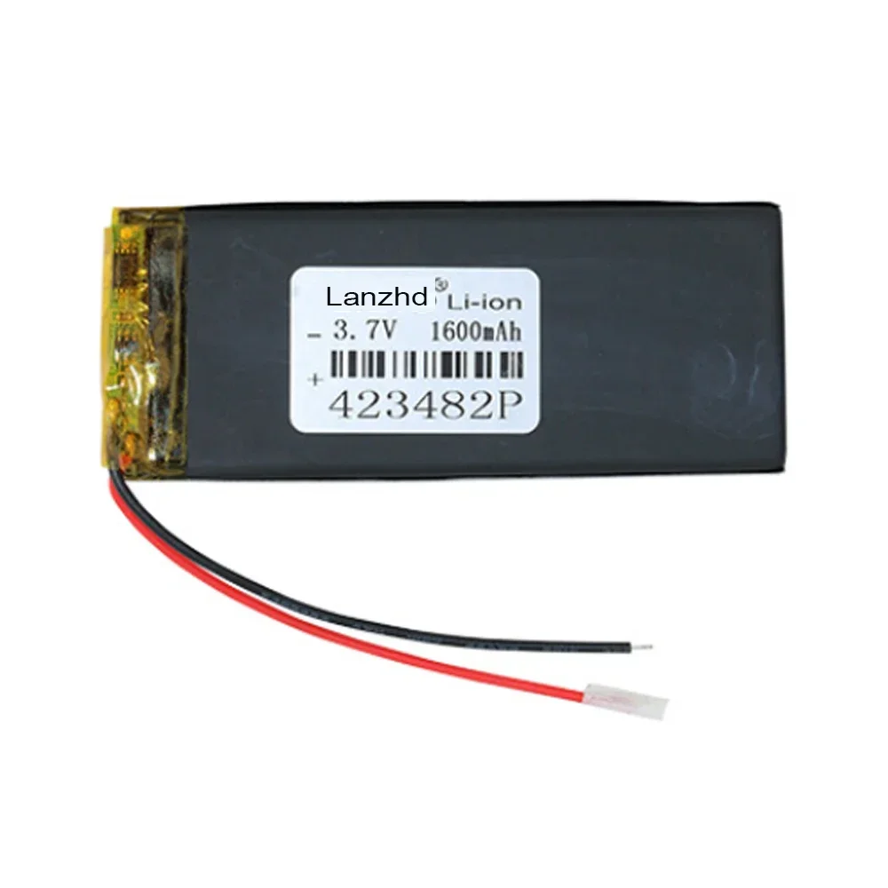 1/2/4Pcs 423482 3.7v 1600mah lithium polymer battery 3 7V volt li po ion lipo rechargeable batteries for dvd GPS navigation