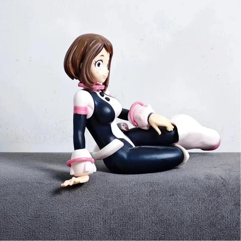 مصنع النظارات بطلي الأكاديمية Uraraka Ochako الراحة الوقت المشهد أرقام الرسوم المتحركة الأجهزة الطرفية نموذج صبي فتاة المشجعين هدية 10 سنتيمتر