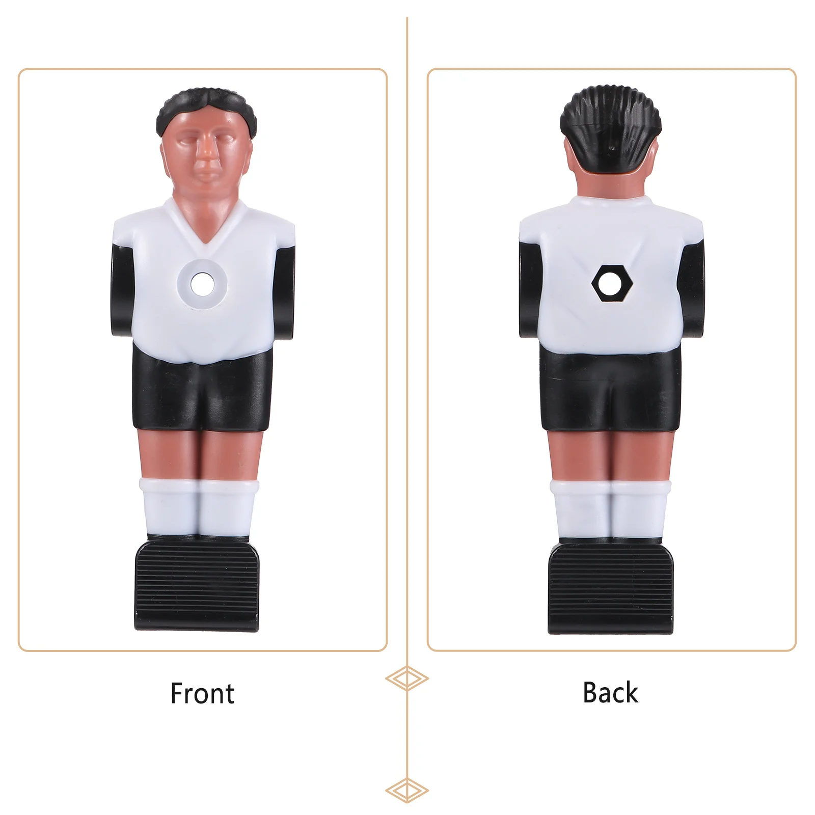 

10 шт., сменные игроки для настольного футбола, прочные футбольные манекены, аксессуары для футбольных машин, легкий вес, простая установка