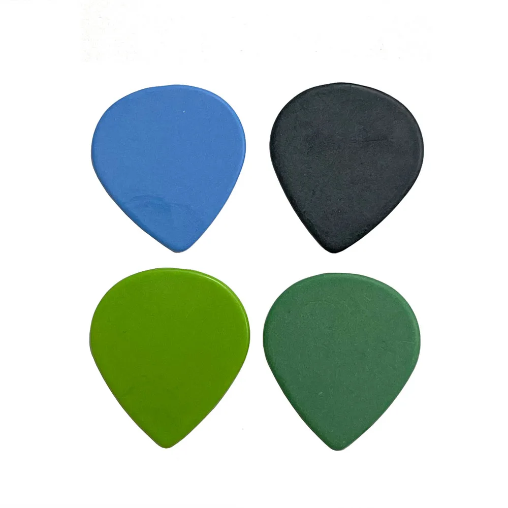 

Lot of 100pcs Heavy 1mm 1.5mm Teardrop Waterdrop Delrin Jazz Guitar Picks Plectrums Black Green Blue