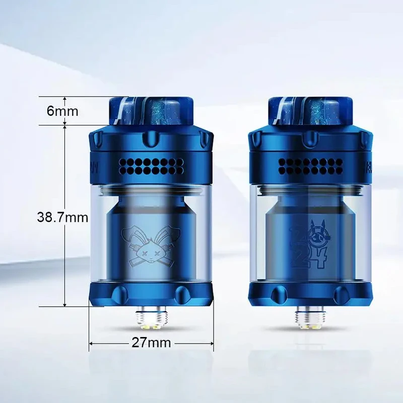 เฮลเวปกระต่ายตาย3 RTA 3.5/5.5มล. ตัวทำไอน้ำบุหรี่ไฟฟ้าขดลวดคู่แบบ810รุ่น2024ดั้งเดิม
