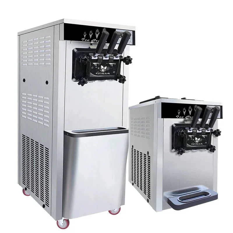 Factory Sales 18L/H Soft Serve  Ice Cream Machine 2+1 Flavors Professional Commercial Ice Cream Shop Use Ice Cream Machine