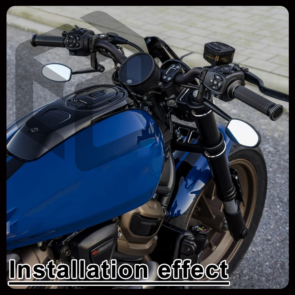 Motorcycle Side Mirror Anti-Glare For HARLEY Sportster S RH1250S Nightster RH975 CNC Aluminum Alloy Rearview Mirror Accessories