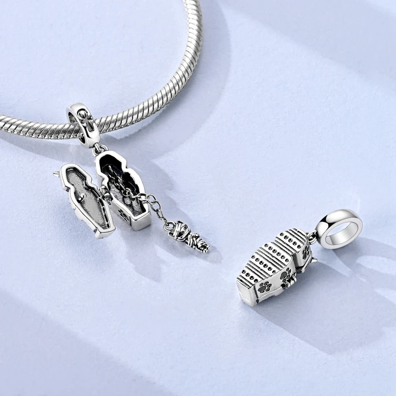 Charms Pendant Fit Bracelet Making 925 Sterling Silver Beads Egg Yoga Tennis Stethoscope Woman Jewelry