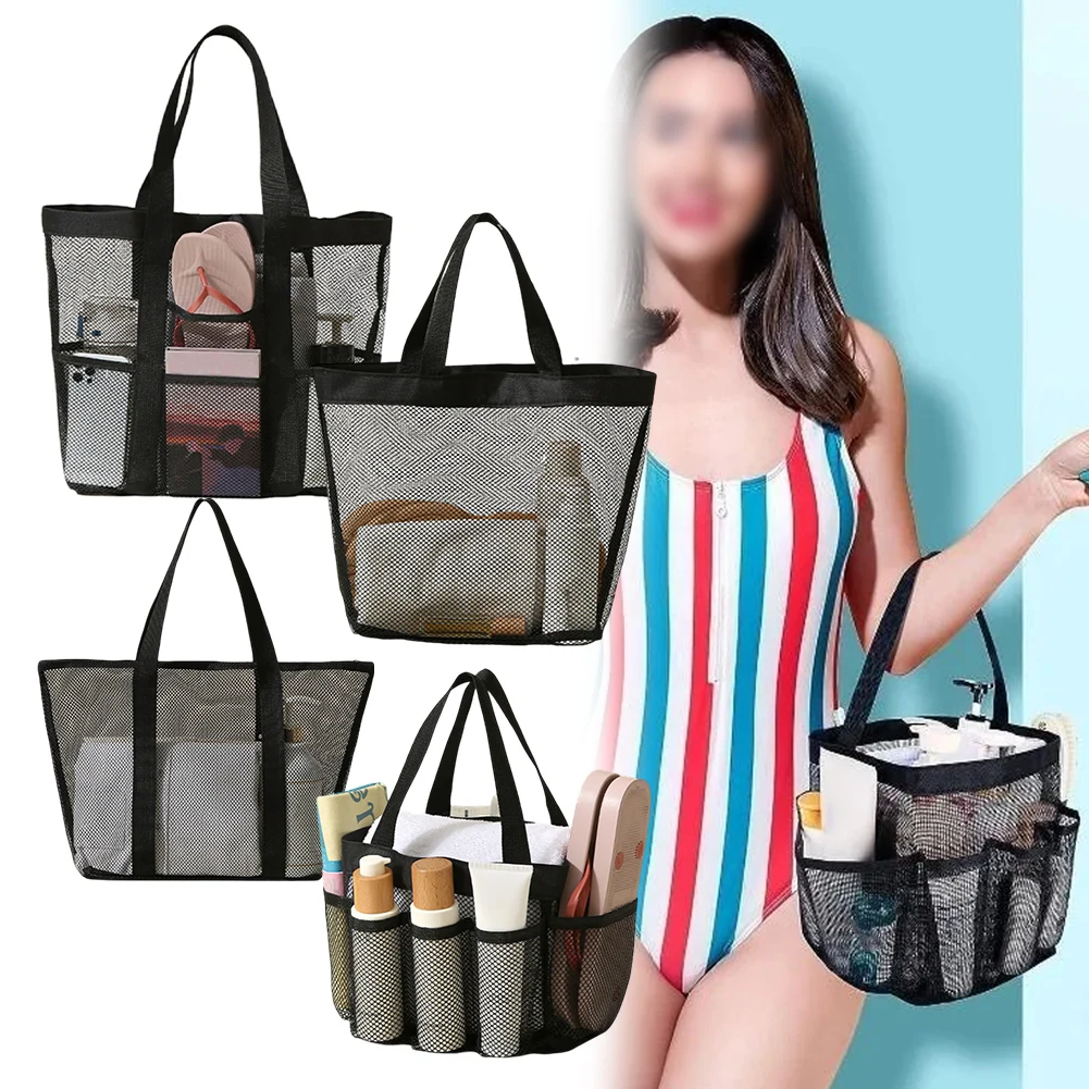 Note Reinforced Handle Hanging Shower Toiletry Bag Quick Dry Nylon Portable Storage Bag Quick Dry Reinforced Handle