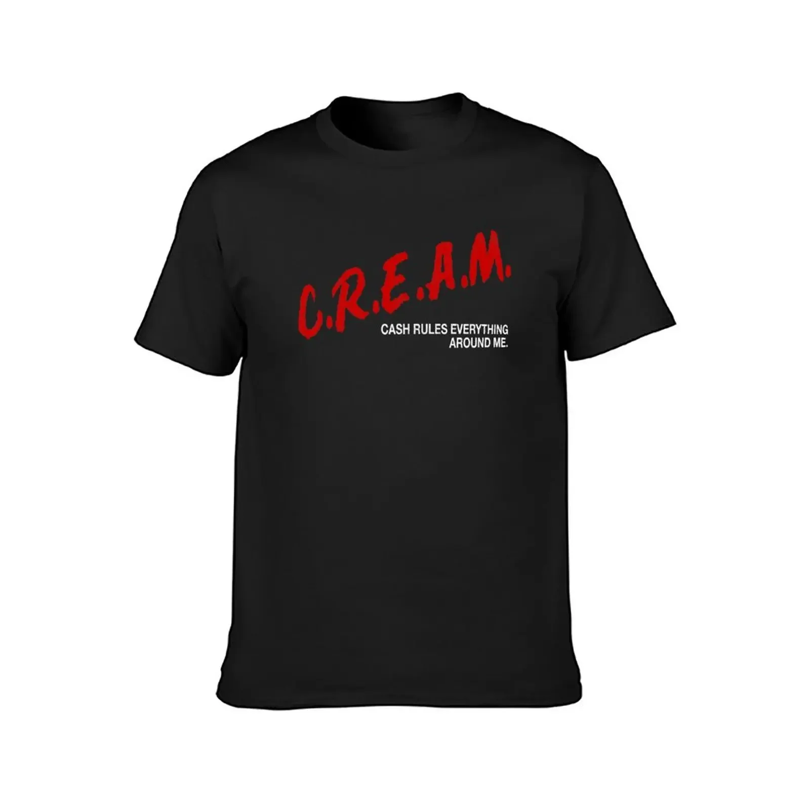 C.R.E.A.M. - cash rules everything around me T-Shirt customs oversized t shirt hippie clothes mens t shirts top quality