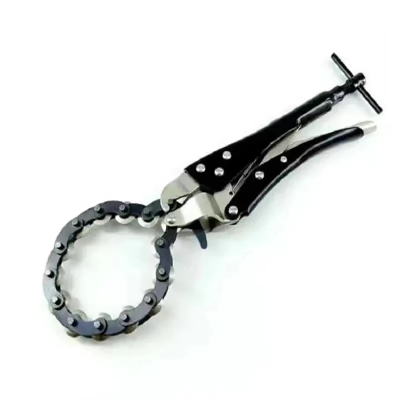 1Pcs Heavy Duty Chain Pipe Cutter Locking Pliers Car Exhaust Pipe Cutting Max Cutting Diameter 80mm